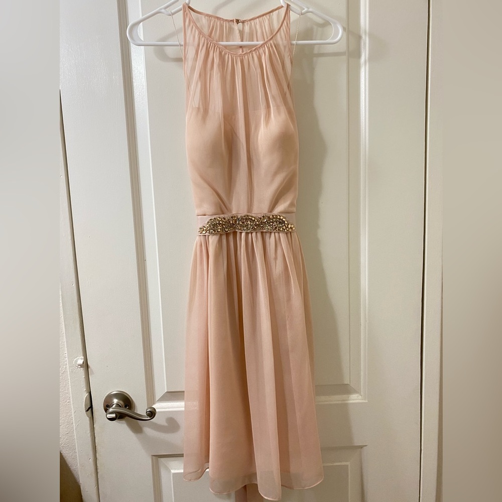 Sheer Midi Adrianna Papell Dress